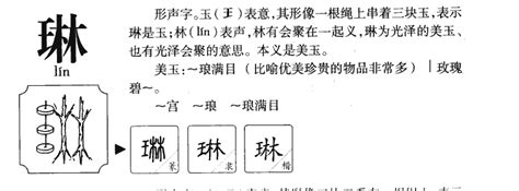 琳 名字意思|琳的意思：探索名字背后的深意 